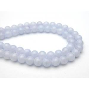 天然石 ビーズ ブルーレースアゲートＡＡ 丸玉 ラウンド  4〜4.5ｍｍ 1粒売り