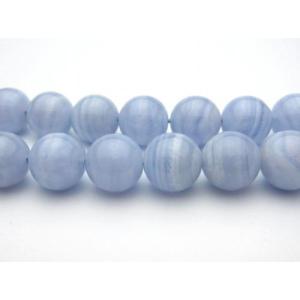 10mm ブルーカルセドニー 濃色 1連（約38cm）_R1569-10 ☆5000円以上