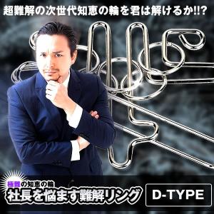 知恵の輪  Dタイプ 極難 スチール 立体 パズル おもちゃ ゲーム リング 遊び 贈り物 SHANAMI-D｜ishino7