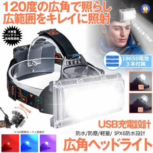 ヘッドライト LED 懐中電灯 充電式 120...の詳細画像2