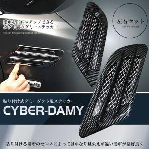 ダミーダクト 左右セット フェンダーダクト ブラック