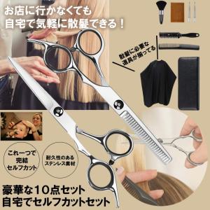 散髪 ヘアカット 10点セット セルフカット ステンレス