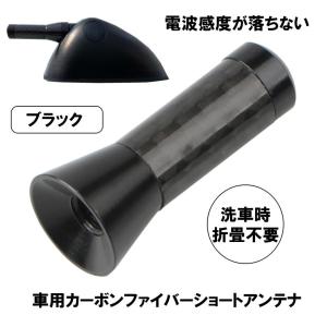 ショートアンテナ ブラック 車用 汎用 ユニバーサル