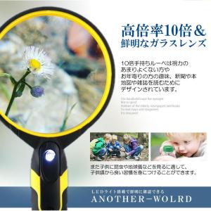 拡大鏡 ルーペ 10倍 ライト付き ハンディ ...の詳細画像2