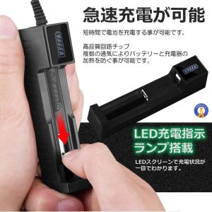 リチウムイオン 電池 充電器 1本 急速充電 ...の詳細画像3