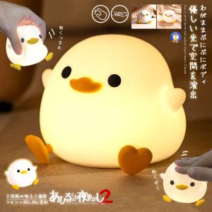 ナイトライト アヒル 照明 ランプ デスクライト 寝室 卓上 お風呂場 子供 LED 間接照明 USB充電 2段階調光 GURUUDUCK 爆買
