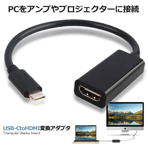 USB-C to HDMI変換アダプタ USB Type C HDMIアダプタ MacBook Ai...