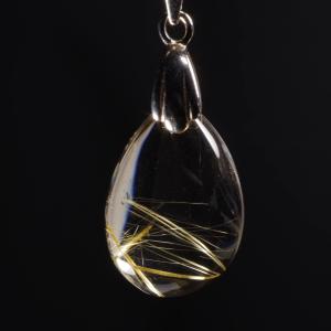 ルチルクォーツ ペンダントトップNo4 Rutile Quartz Pendant Top 写真現物｜ishinomise