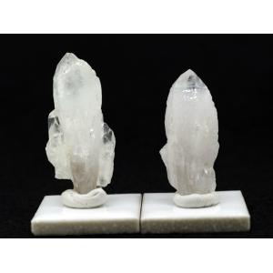 水晶 2個 セット 荒川鉱山産 国産 原石 鉱物標本 写真現物｜ishinomise