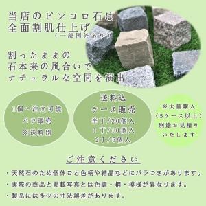 御影石ピンコロ グレー御影G654 半丁サイズ...の詳細画像2