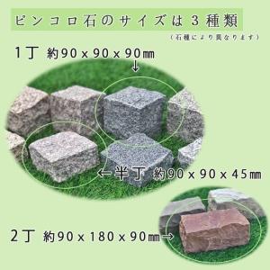 御影石ピンコロ グレー御影G654 半丁サイズ...の詳細画像3