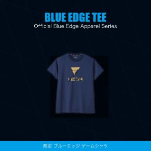 VICTAS(ヴィクタス) ブルーエッジTシャツ (BLUE EDGE Tee) 数量限定｜卓球専門店いしかわスポーツ
