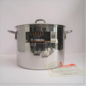 VINTAGE ≫70-80s ヴィンテージ 未使用*古い純銅 槌目 両手鍋21cm