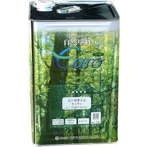 大阪塗料工業 ユーロ オイルクリヤー14L DIY 自然塗料 木部保護 植物油 亜麻仁油 抗菌性 ア...