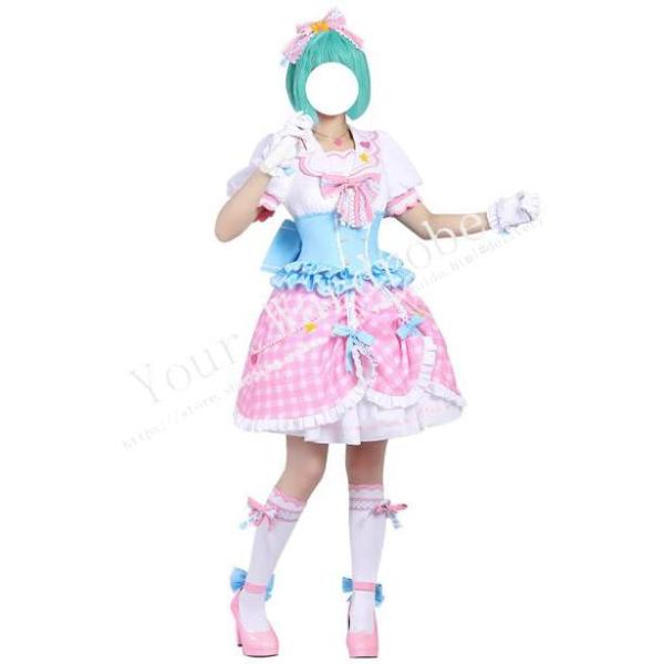 アイドルマスター ミリオンライブ 風 ロマンティックランド 徳川 まつり とくがわ コスプレ衣装 文...