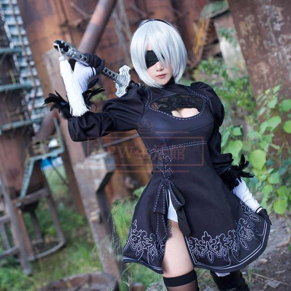 NieR Automata ニーア オートマタ 2B ヨルハ二号B型 コスプレ衣装 コスチューム 変...