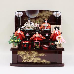 千匠人形工房】雛人形 京都西陣織衣裳着 親王立雛飾り「平安雛