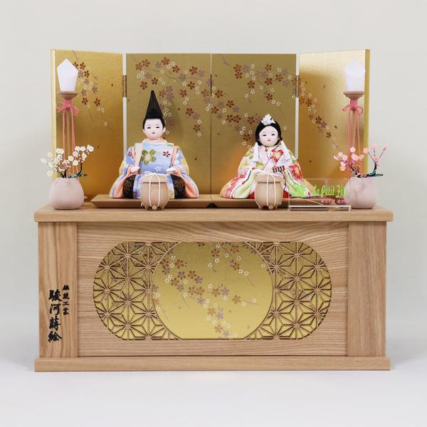 【東玉】コンパクト収納飾り　木目込親王収納飾り　『遊姫』　ゆかり作