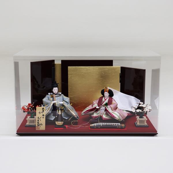 【吉徳大光】雛人形　芥子親王飾り『かぐや』　「秋葉 聡 作」　クリアアクリルケース飾り