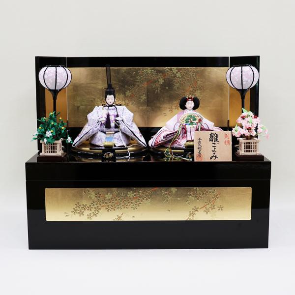 【千匠人形工房】雛人形　収納親王飾り 「雛ごよみ」刺繍