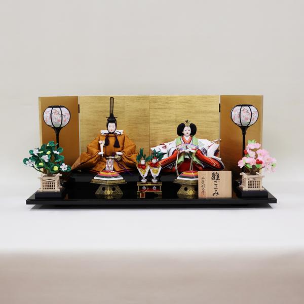 【千匠人形工房】雛人形　 京都西陣織衣裳着　親王平飾り　『雛ごよみ』