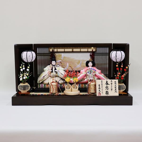 【吉徳大光】雛人形　衣装着親王飾り　『春窓雛』　伝統文様裂地