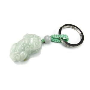 良質天然石ひすい薄緑色本翡翠ジェダイト枝豆福豆彫りステンレス