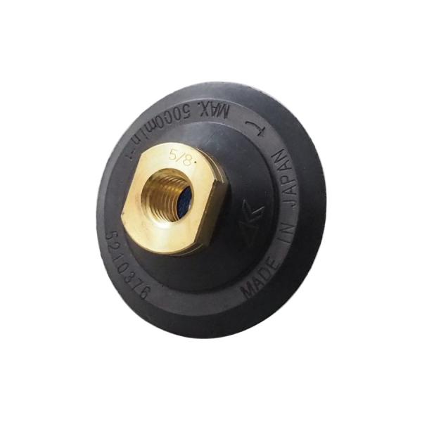 ハンドポリッシャー用 面ファスナー付パット 直径80mm ゴム製 M16ネジor5/8インチ(定形外...