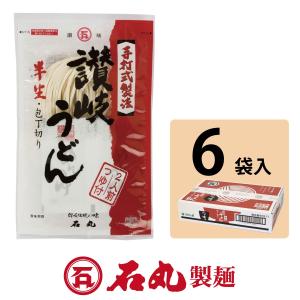 半生讃岐うどんつゆ付 2人前 6袋 包丁切り 1...の商品画像