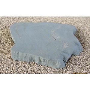 踏石 F-1-1 青御影石 丸い拝石 30cm丸 3枚石 踏石 踏み石 飛び石 飛石