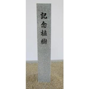 YX-15 【白御影石：正面1面磨き】 【記念碑 植樹記念 看板 道標 表札