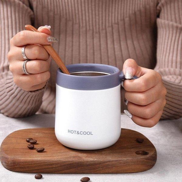 マグカップ 保温 保冷 フタ付き コーヒーカップ 真空断熱 ステンレス 大きい 紅茶カップ かわいい...