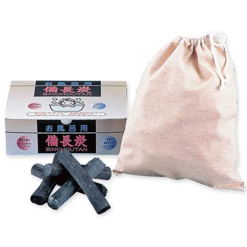 増田屋　風呂用備長炭1kg（布袋付き）
