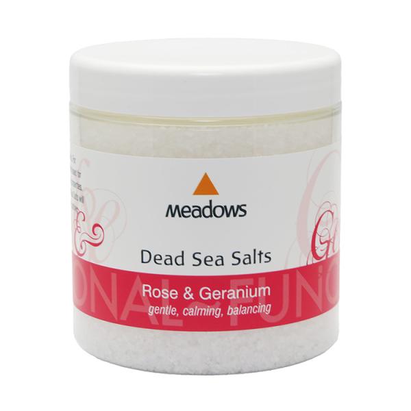 メドウズ　デッドシーソルト　ローズ＆ゼラニウム　300g