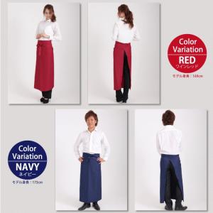 サロンエプロン ロング メンズ レディース 送...の詳細画像3