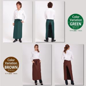 サロンエプロン ロング メンズ レディース 送...の詳細画像4