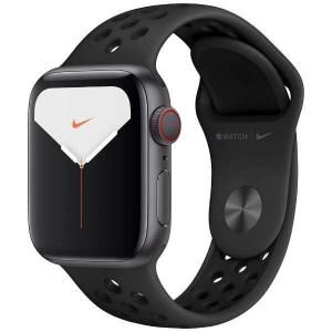 Apple Watch Nike Series 5（GPS + Cellularモデル）- 40mm スペースグレイアルミニウムケース Nikeスポーツバンド アンスラサイト/ブラック MX3D2J/A｜isitobara