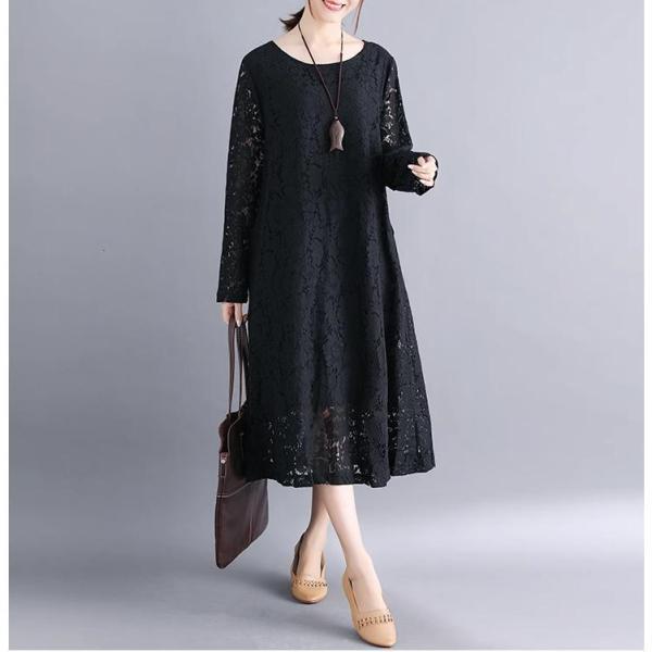 ドレス 50代 結婚式 ワンピース 袖あり 夏 シニア 30代 70代 パーティードレス 親族 ロン...