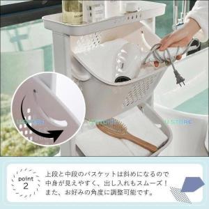 ランドリーバスケット 2段 3段 ランドリー ...の詳細画像4