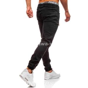 カーゴパンツメンズストレッチ裾リブゆったり作業...の詳細画像2