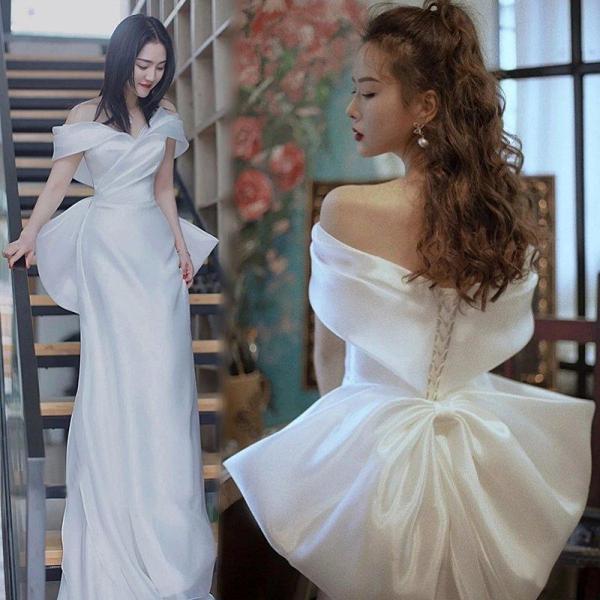 レディースファッション ウェディングドレス 二次会 花嫁ドレス 結婚式 パーティードレス スレンダー...