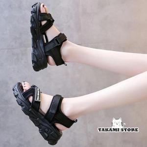 スポーツサンダル 厚底サンダル 女の子 衝撃吸...の詳細画像4
