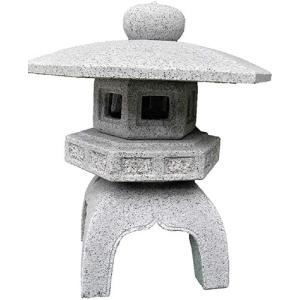 石灯篭 灯篭(古代型)天然御影石 直径36cm高...の商品画像