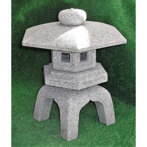 石灯篭 灯篭(古代型)天然御影石 直径36cm...の詳細画像1