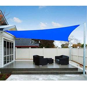 SUNNY GUARD日除けシェード 3×4m サファイア シェードセイル四角 UVカットオーニング