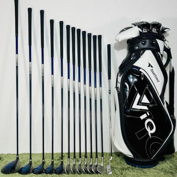 ツアーステージ ViQ フルセット キャディバッグ付き 13本セット メンズゴルフ TOURSTAG...