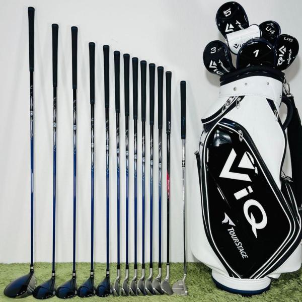 ツアーステージ ViQ フルセット キャディバッグ付き 13本セット メンズゴルフ 初心者 入門 大...