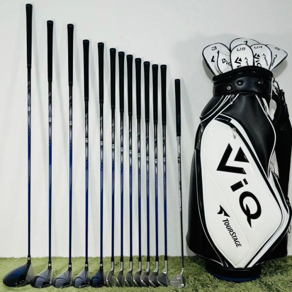 ツアーステージ ViQ フルセット キャディバッグ付き 13本セット メンズゴルフ TOURSTAG...