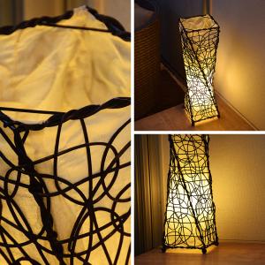 スタンドライト テーブルライト ラタン 和モダ...の詳細画像3