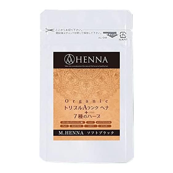 M.HENNA ソフトブラック 100g